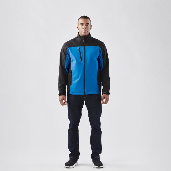 Zoom bild av Men's Cascades Softshell, azur/black