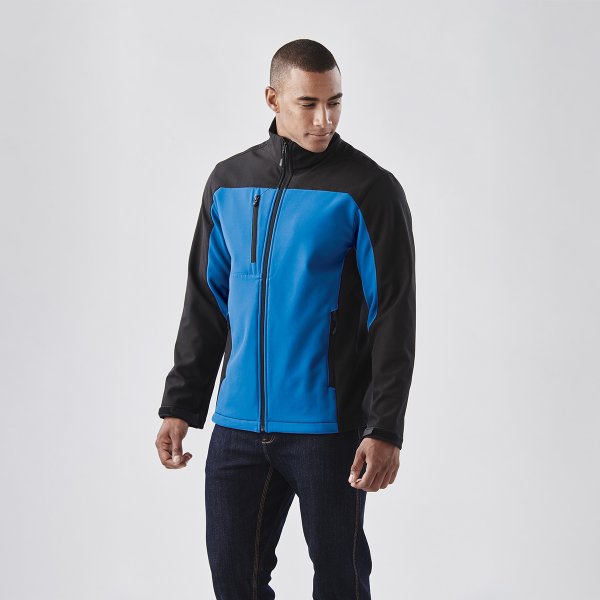 Zoom bild av Men's Cascades Softshell, azur/black