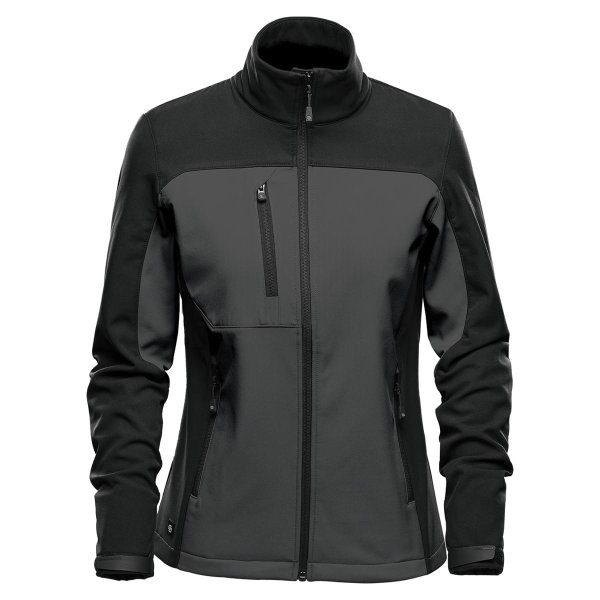 Zoom bild av Women's Cascades Softshell, dolphin/black