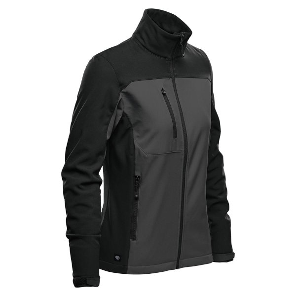 Zoom bild av Women's Cascades Softshell, dolphin/black