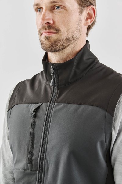 Zoom bild av Men's Cascades Softshell Vest, dolphin/black