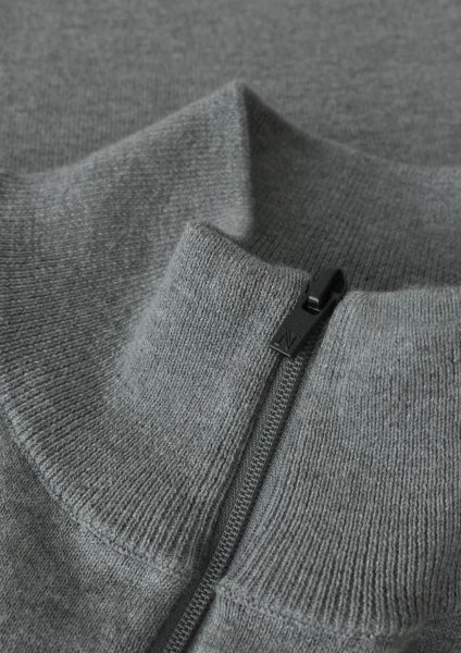 Zoom bild av Elegant 1/4-Zip, grey