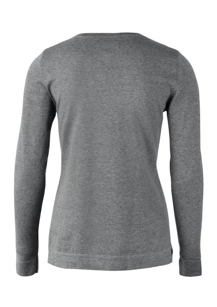Zoom bild av Woman elegant round neck, grey
