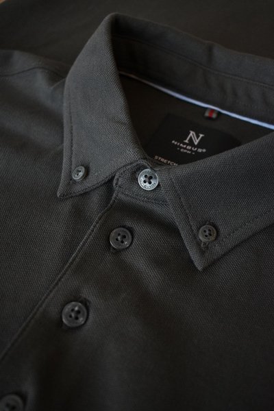 Zoom bild av Deluxe longsleeve polo, dark grey