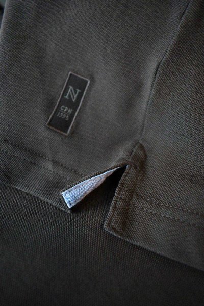 Zoom bild av Deluxe longsleeve polo, dark grey