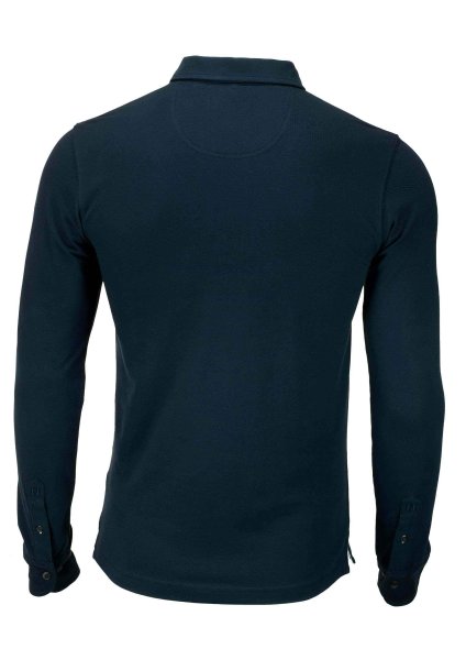 Zoom bild av Deluxe longsleeve polo, navy