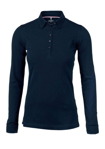 Zoom bild av Woman Deluxe longsleeve polo, navy