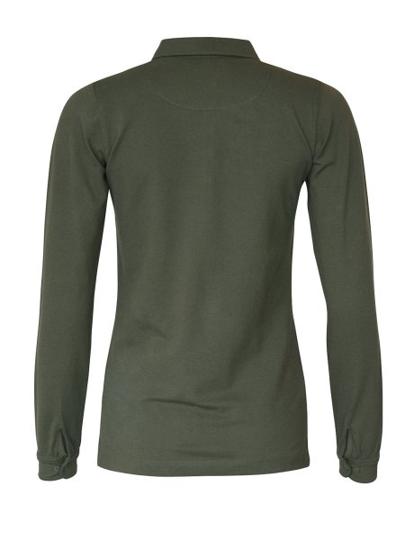 Zoom bild av Woman Deluxe longsleeve polo, olive