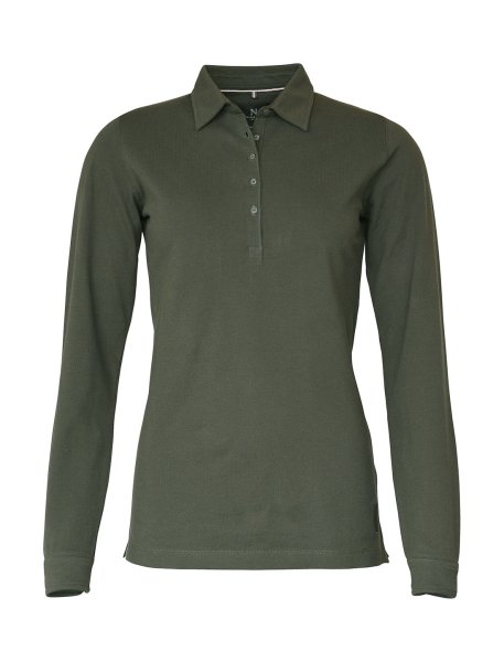 Zoom bild av Woman Deluxe longsleeve polo, olive