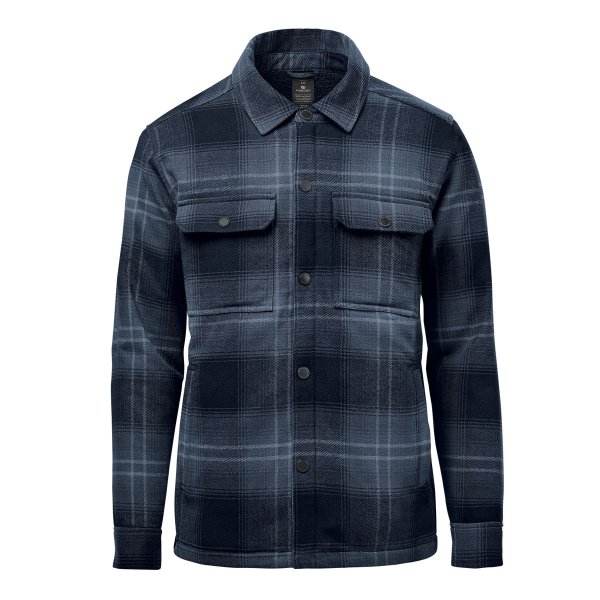 Zoom bild av Men's Highland Sherpa Lined Plaid Jacket, midnight/dusk