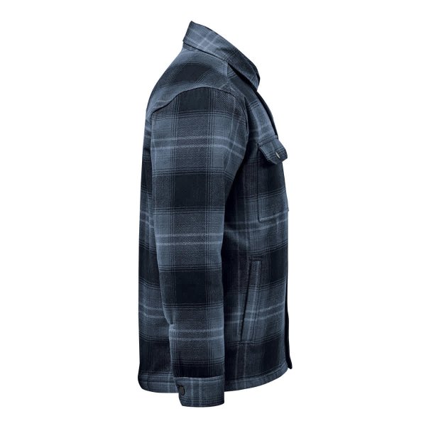 Zoom bild av Men's Highland Sherpa Lined Plaid Jacket, midnight/dusk