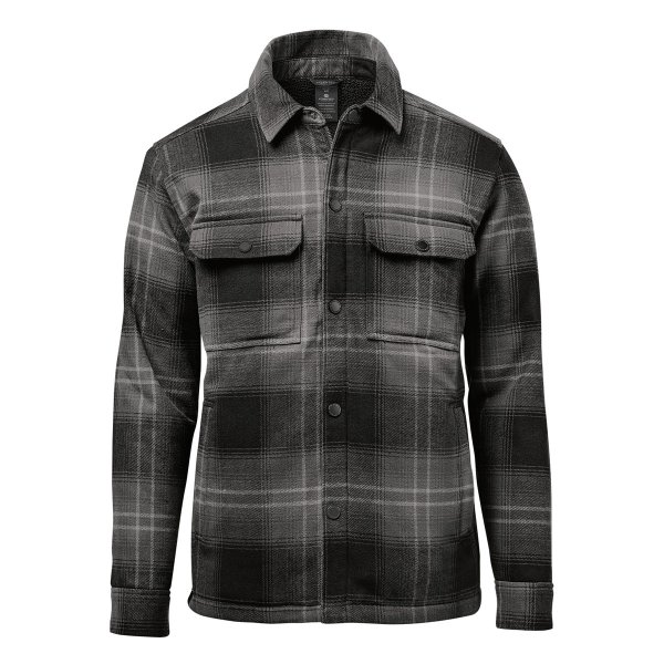 Zoom bild av Men's Highland Sherpa Lined Plaid Jacket, carbon