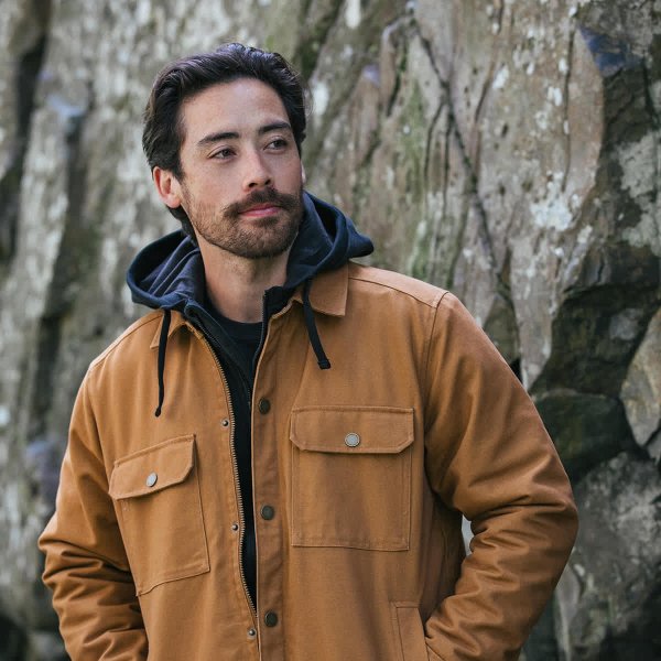 Zoom bild av Men’s Oxide Sherpa Lined Canvas Jacket, camel
