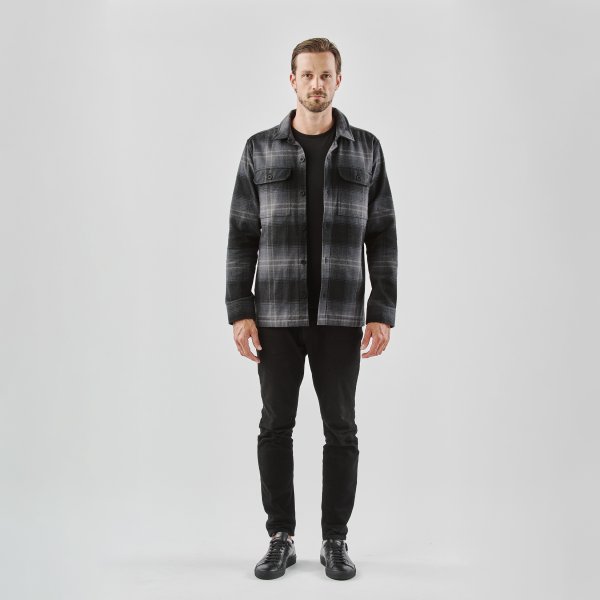 Zoom bild av Men's Highland Shacket, carbon/black