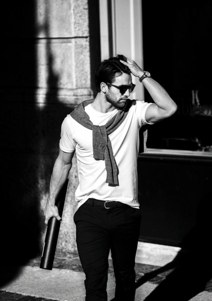 Zoom bild av The pique tee, black