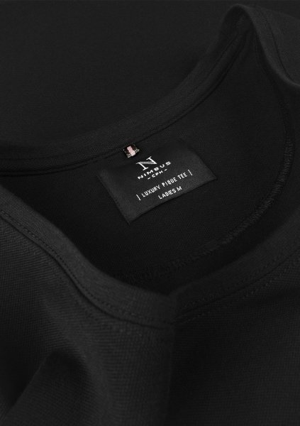 Zoom bild av Woman pique tee, black