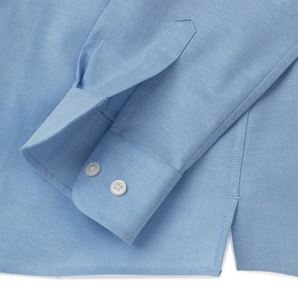 Zoom bild av Light blue female stretch oxford shirt, slimfit