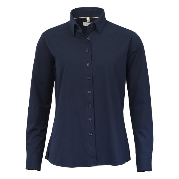 Zoom bild av Navy female super stretch shirt, comfort fit