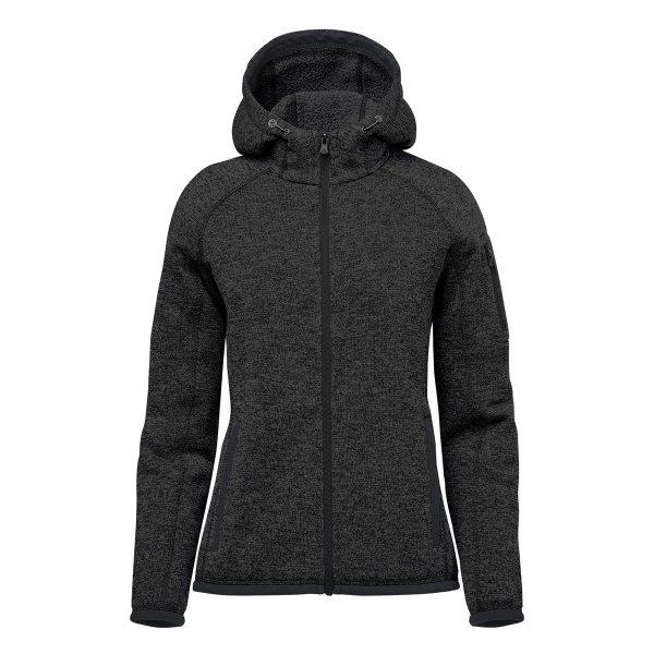 Zoom bild av Women's Avalante Full Zip Fleece Hoody, black heather