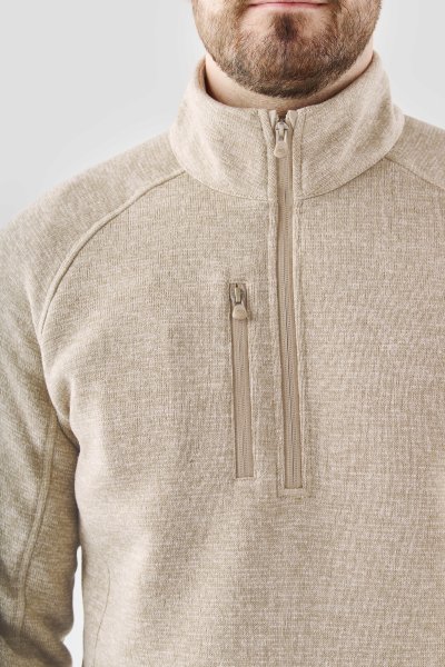 Zoom bild av Men's Avalante 1/4 Zip Pullover, oatmeal heather