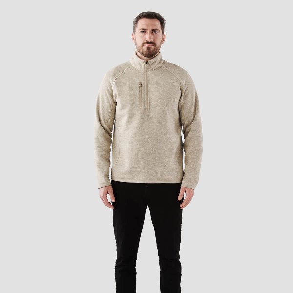 Zoom bild av Men's Avalante 1/4 Zip Pullover, oatmeal heather