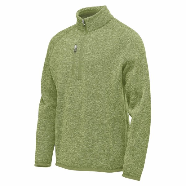 Zoom bild av Men's Avalante 1/4 Zip Pullover, sage green heather