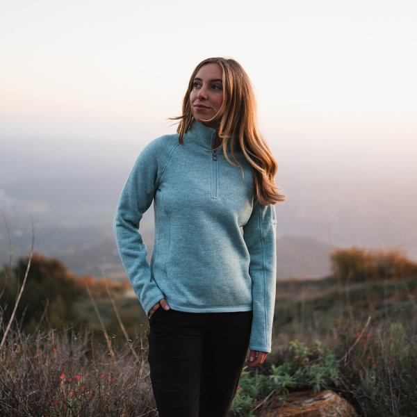 Zoom bild av Women's Avalante 1/4 Zip Pullover, ice blue heather