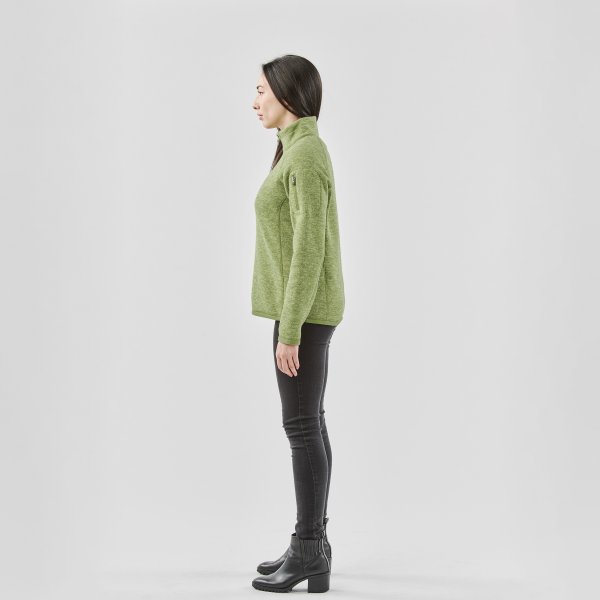 Zoom bild av Women's Avalante 1/4 Zip Pullover, sage green heather