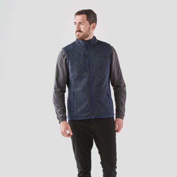 Zoom bild av Men's Avalante Full Zip Fleece Vest, navy heather
