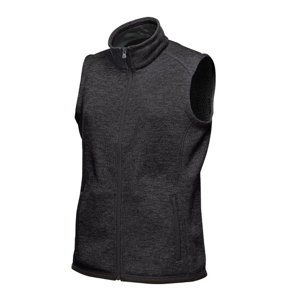 Zoom bild av Women's Avalante Full Zip Fleece Vest, black heather