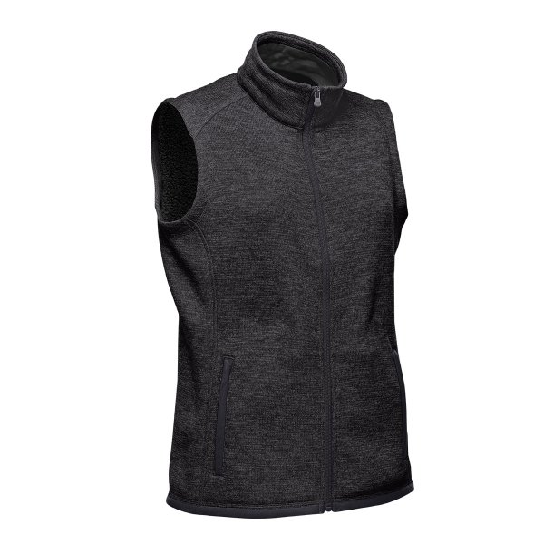 Zoom bild av Women's Avalante Full Zip Fleece Vest, black heather