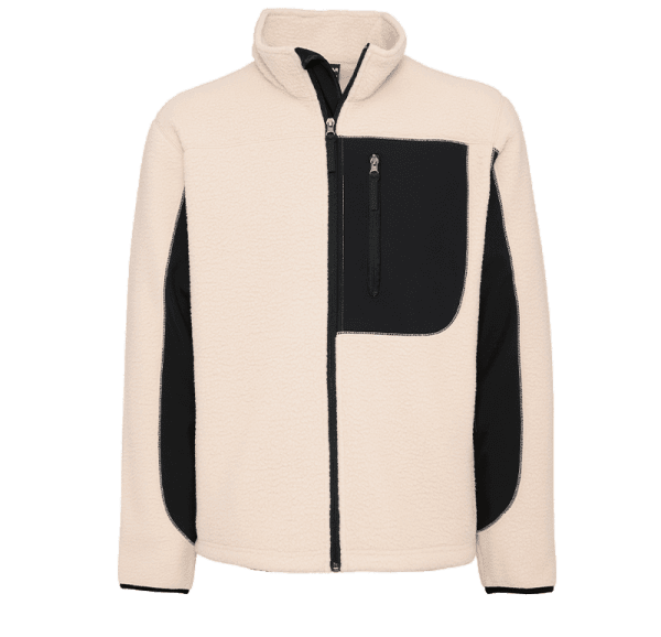 Zoom bild av Pile fleece jacket, sand/black