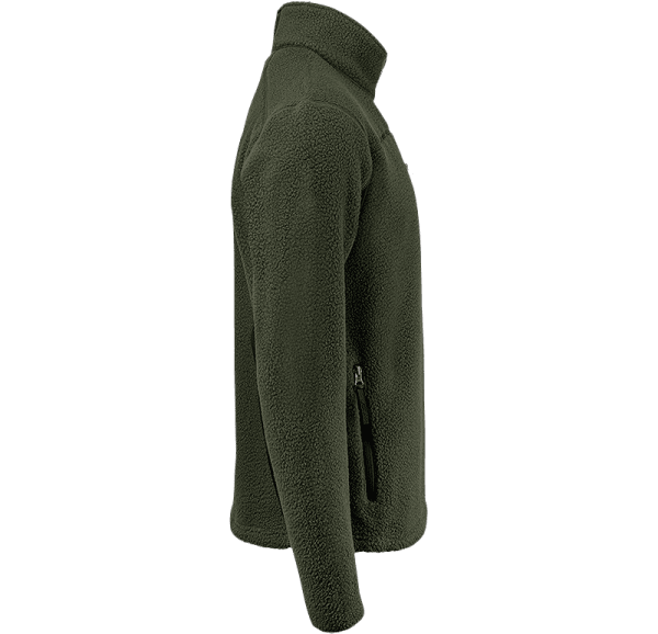 Zoom bild av Pile fleece jacket, green/black