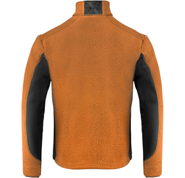 Zoom bild av Pile fleece jacket, orange/black