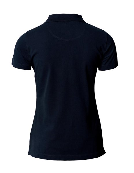 Zoom bild av Woman Stretch deluxe V-neck polo, navy