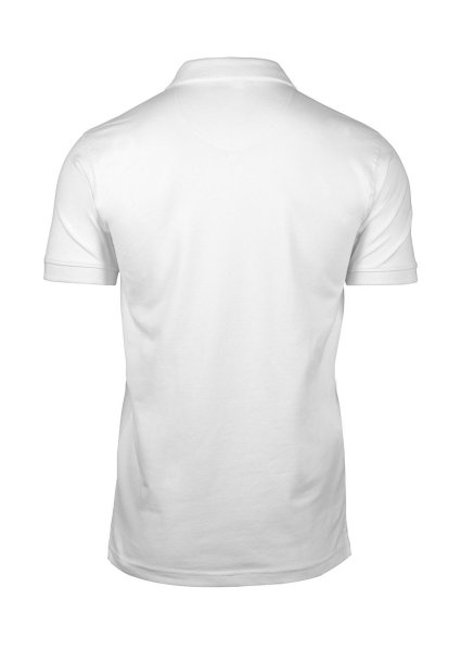 Zoom bild av Stretch deluxe V-neck polo, white