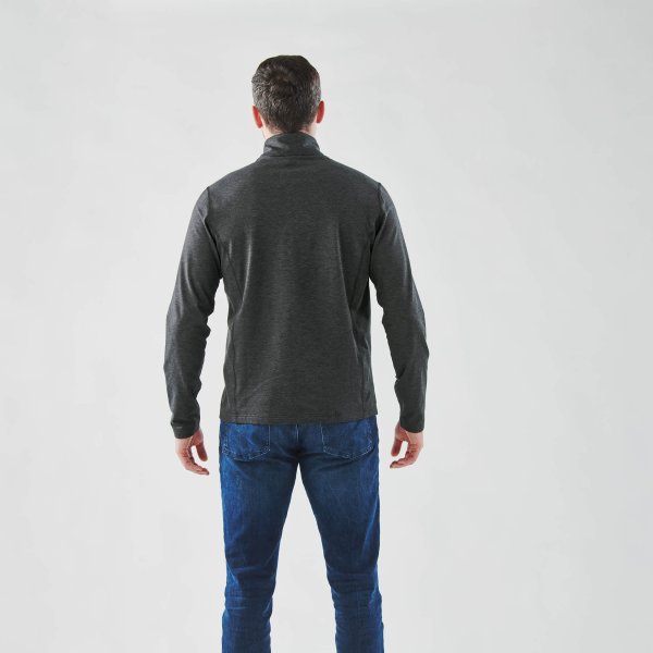 Zoom bild av Men's Treeline Performance 1/4 Zip Pullover, black heather