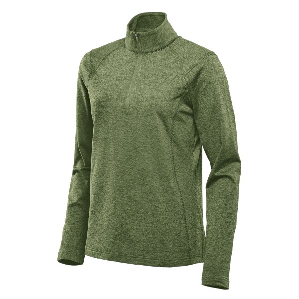 Zoom bild av Women's Treeline Performance 1/4 Zip Pullover, sage green heather