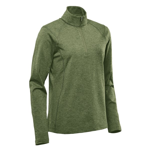 Zoom bild av Women's Treeline Performance 1/4 Zip Pullover, sage green heather