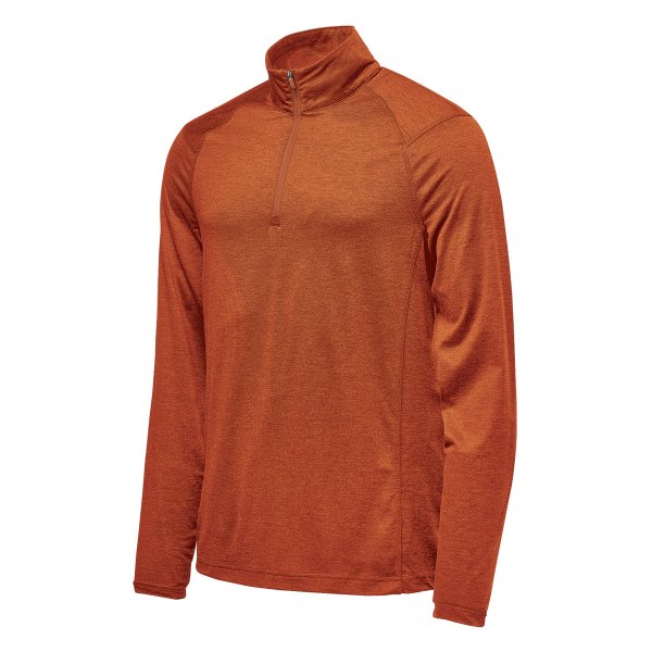 Zoom bild av Men's Milano 1/4 Zip Pullover, rust heather