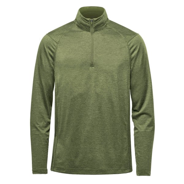 Zoom bild av Men's Milano 1/4 Zip Pullover, sage green heather