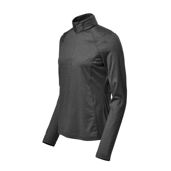 Zoom bild av Women's Milano 1/4 Zip Pullover, charcoal heather