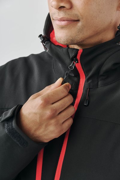 Zoom bild av Men's Orbiter Insulated Softshell, black/red
