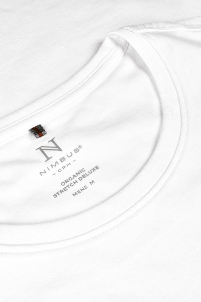 Zoom bild av Stretch tee comfort fit, white