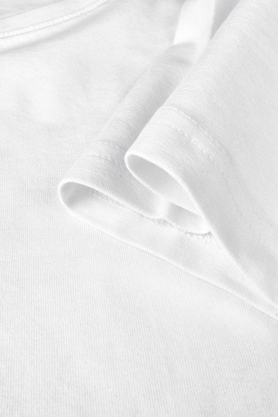 Zoom bild av Stretch tee comfort fit, white