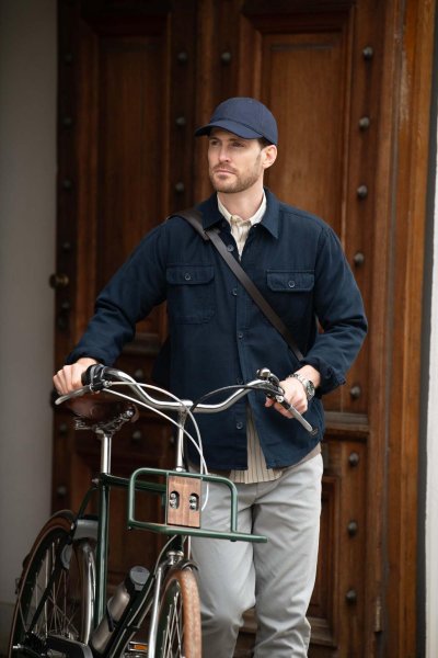 Zoom bild av Versatile overshirt, navy