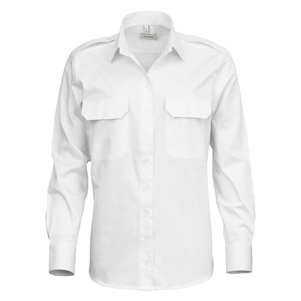 Zoom bild av White female uniform stretch shirt, comfort fit
