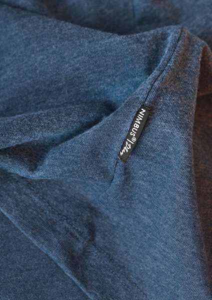 Zoom bild av Soft round neck t-shirt, navy melange