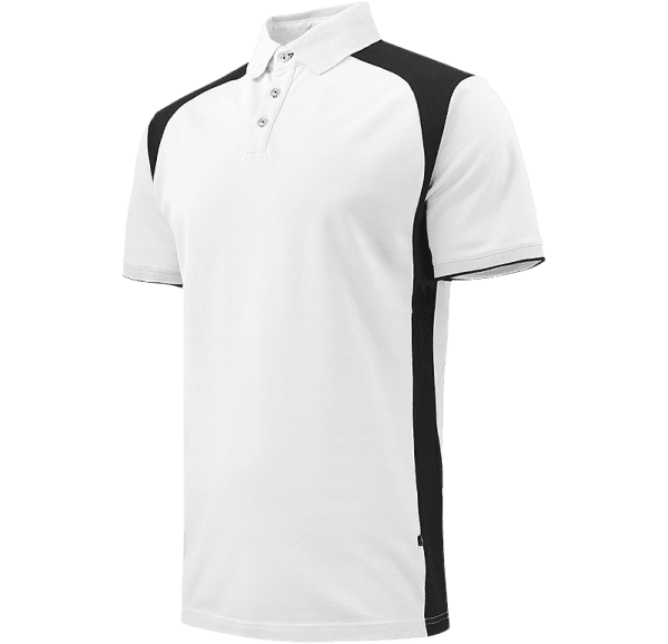 Zoom bild av Stretch Pique Shirt, white/black