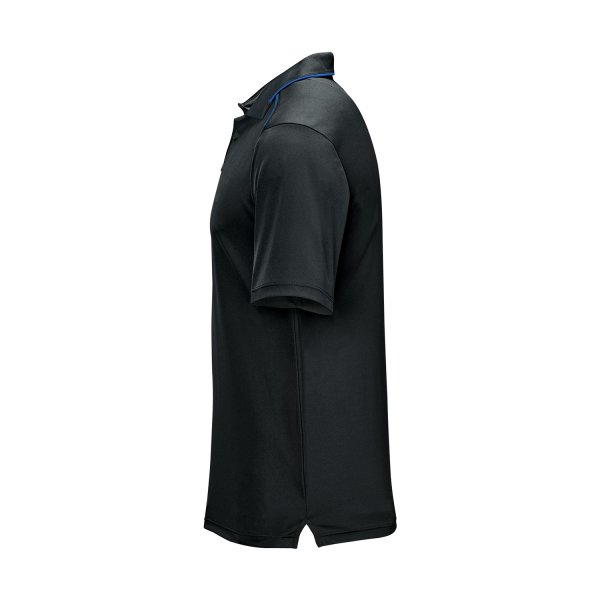 Zoom bild av Men's Monterey S/S Piped Polo, black/royal